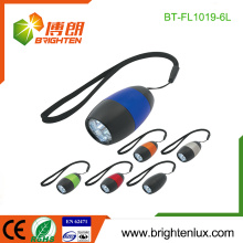Fábrica feita sob encomenda multi-color Bolso CR2032 botão Cell Usado alumínio Material barato Bulk levou Mini lanternas para promoção